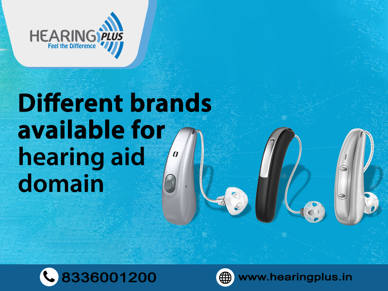 Different brands available for hearing aid domain